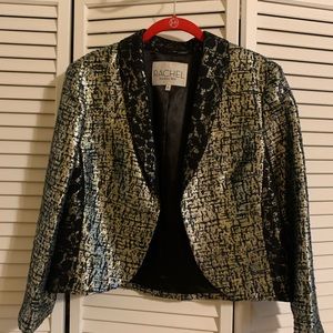 #23. Rachel Roy gold and silver black lace jacket